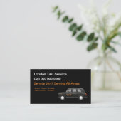 Carte De Visite Service de taxi de Londres (Debout devant)