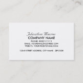 Carte De Visite Service de taxi de Londres City (Dos)