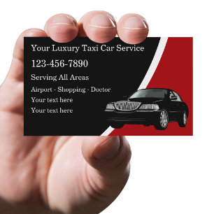 Carte De Visite Service De Taxi De Luxe Classique
