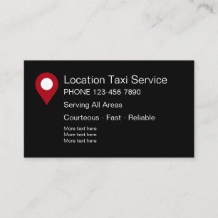 Carte De Visite Service de taxi moderne