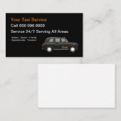Carte De Visite Service de taxi moderne européen (Devant / Derrière)