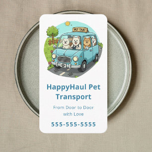 Carte De Visite Service de taxi pour animaux de compagnie moderne