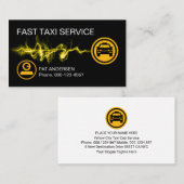 Carte De Visite Service de taxi rapide comme l'éclair Conduite (Devant / Derrière)
