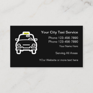 Carte De Visite Service de taxi Simple City