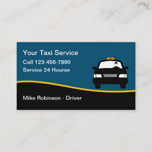 Carte De Visite Service De Taxi Simple Et Location De Soins