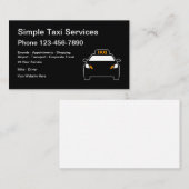 Carte De Visite Service de taxi urbain simple et moderne (Devant / Derrière)