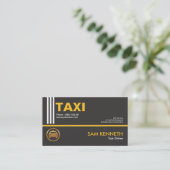 Carte De Visite Service de taxis professionnels de style vertical  (Debout devant)