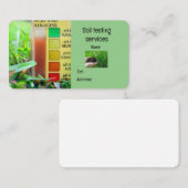 Carte De Visite Service de test du sol (Devant / Derrière)