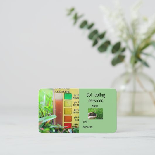 Carte De Visite Service de test du sol (Debout devant)