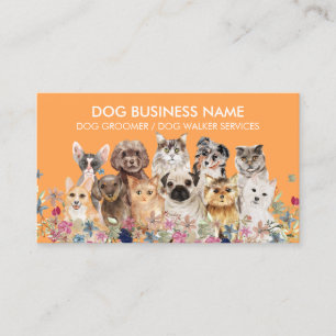 Carte De Visite Service de toilettage de races de chiens et chats