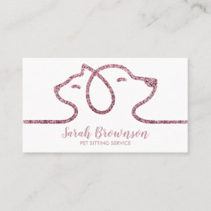 Carte De Visite Service de toilettage et de gardiennage pour chien