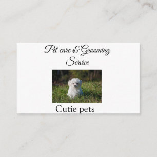 Carte De Visite service de toilettage pour animaux de compagnie aj