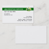Carte De Visite Service de toiture de construction (Devant / Derrière)