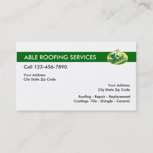 Carte De Visite Service de toiture de construction