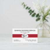 Carte De Visite Service De Toiture Moderne (Debout devant)