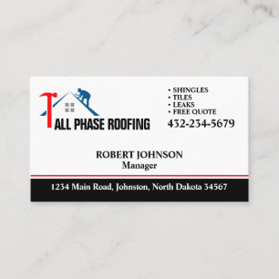 Carte De Visite Service de toiture professionnel
