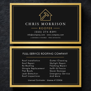 Carte De Visite Service de toiture Toiturier Professionnel