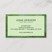 Carte De Visite Service de tonte de pelouse professionnel Vert (Dos)