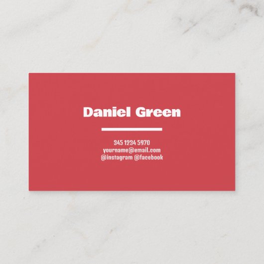 Carte De Visite Service de traitement (Dos)