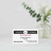 Carte De Visite Service de traiteur professionnel (Debout devant)