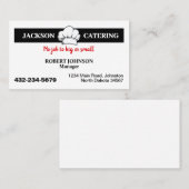 Carte De Visite Service de traiteur professionnel (Devant / Derrière)
