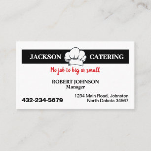 Carte De Visite Service de traiteur professionnel