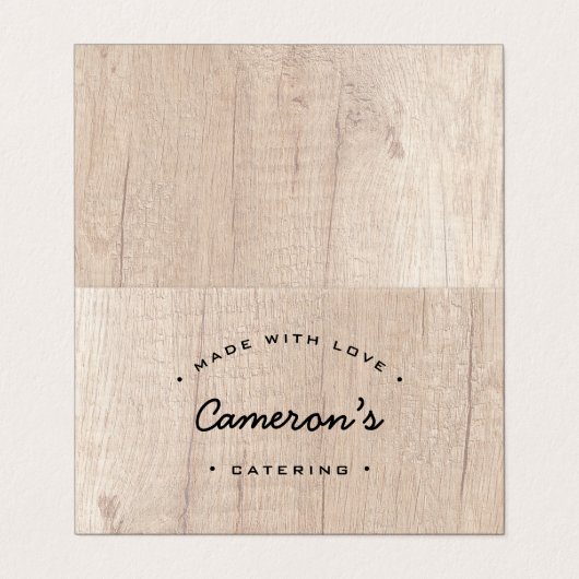 Carte De Visite Service de traiteur unique sur mesure (Extérieur déplié)