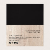 Carte De Visite Service de traiteur unique sur mesure (Intérieur déplié)