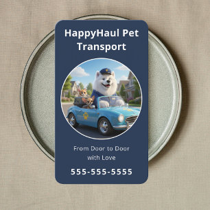 Carte De Visite Service de transport d'animaux de compagnie modern