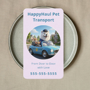 Carte De Visite Service de transport d'animaux de luxe et de taxi