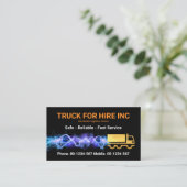 Carte De Visite Service de transport de camions rapides Lightning (Debout devant)