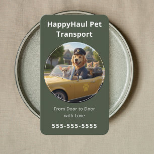 Carte De Visite Service de transport de luxe pour animaux de compa