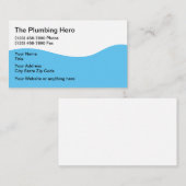 Carte De Visite Service de tuyauterie moderne (Devant / Derrière)