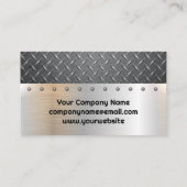 Carte De Visite Service de voiture | Acier plaqué diamant | Odomèt (Dos)