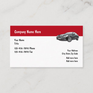 Carte De Visite Service de voiture de luxe Entreprise automobile