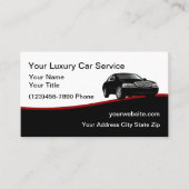 Carte De Visite Service De Voiture De Luxe Taxi (Devant)