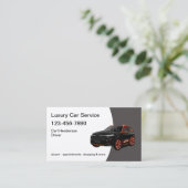 Carte De Visite Service de voiture de taxi chic (Debout devant)