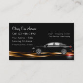 Carte De Visite Service De Voiture De Taxi Classique (Devant)