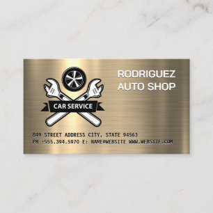 Carte De Visite Service de voiture   Logo de roue Clés
