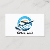 Carte De Visite Service de voyage d'avion Entretien des réparation (Dos)