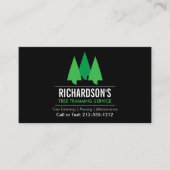 Carte De Visite Service d'élagage d'arbres (Devant)