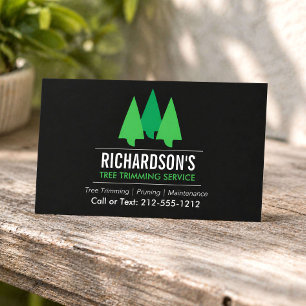 Carte De Visite Service d'élagage d'arbres