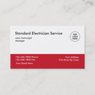 Carte De Visite Service d'électricien