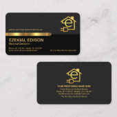 Carte De Visite Service d'électricien à domicile (Devant / Derrière)