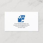 Carte De Visite Service d'électricien-poste-frontière pour ampoule (Dos)