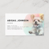 Carte De Visite Service d'élevage de chiens vivants (Dos)