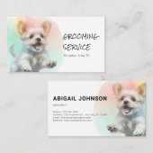 Carte De Visite Service d'élevage de chiens vivants (Devant / Derrière)