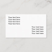 Carte De Visite Service d'enlèvement (Dos)