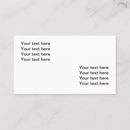 Carte De Visite Service d'enlèvement (Dos)