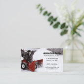 Carte De Visite Service d'enlèvement de la neige à basse neige du (Debout devant)